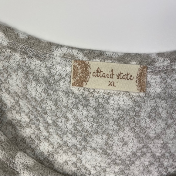 3 for $30 Altar’d State Cheetah Print Waffle Top - Picture 4 of 11